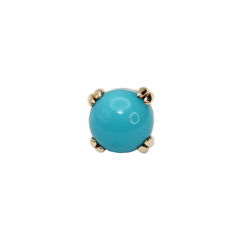 
                  
                    BVLA's "Cab Prong" in 14k Yellow gold with a Turquoise
                  
                