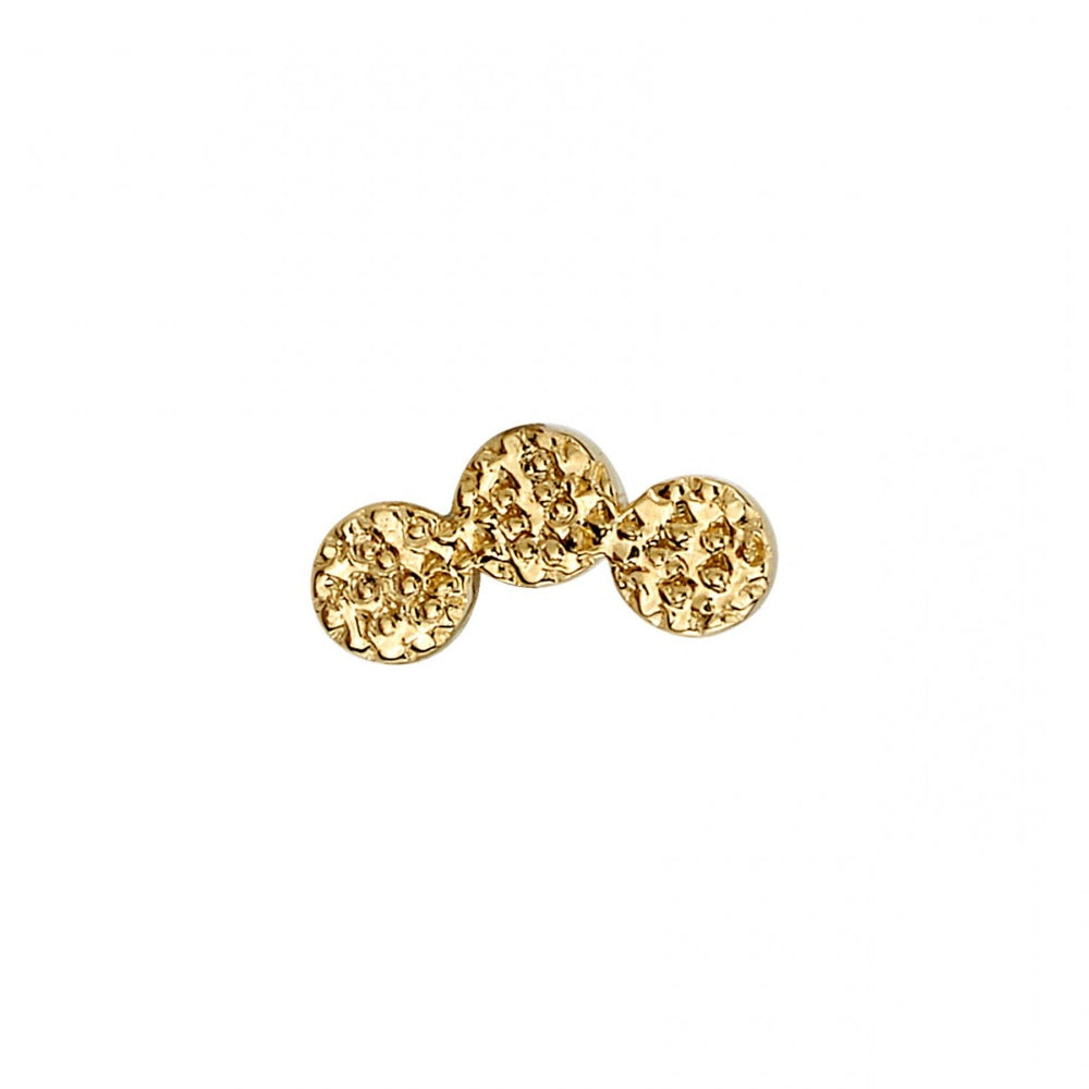 BVLA's "Pave Curved Cluster" in 14k Yellow gold