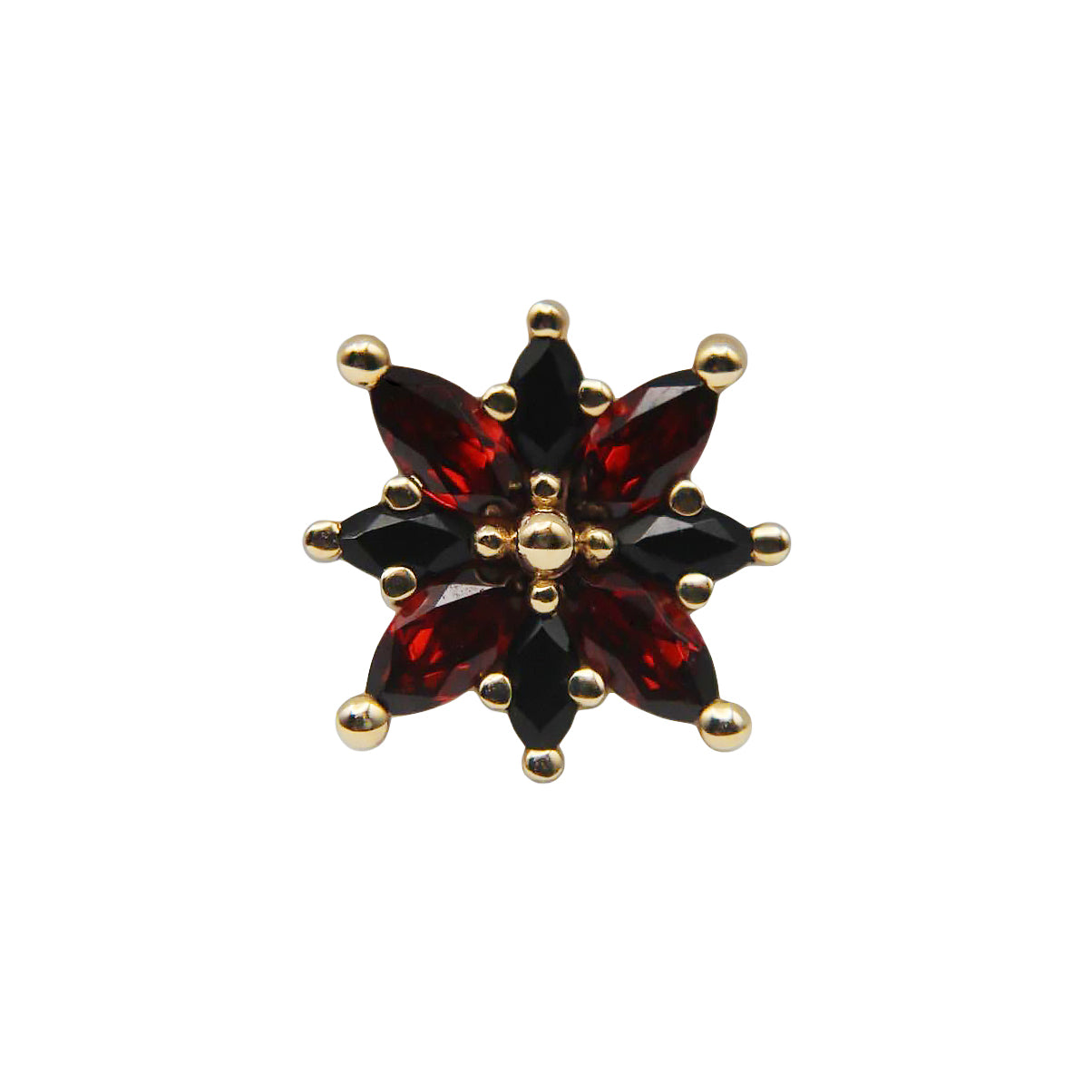BVLA Polaris with Garnet & Onyx Threaded End