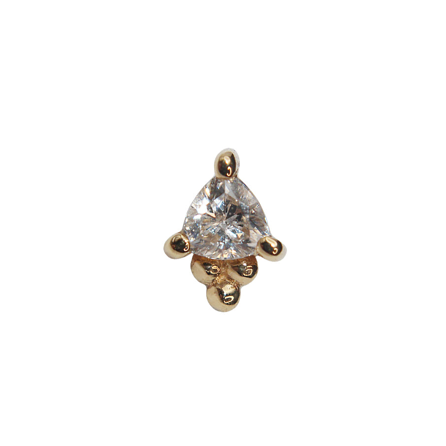 BVLA's "Timka" in 14k Yellow gold with CZ