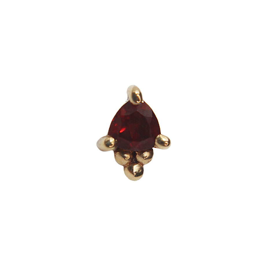 BVLA's "Timka" in 14k Yellow gold with Garnet