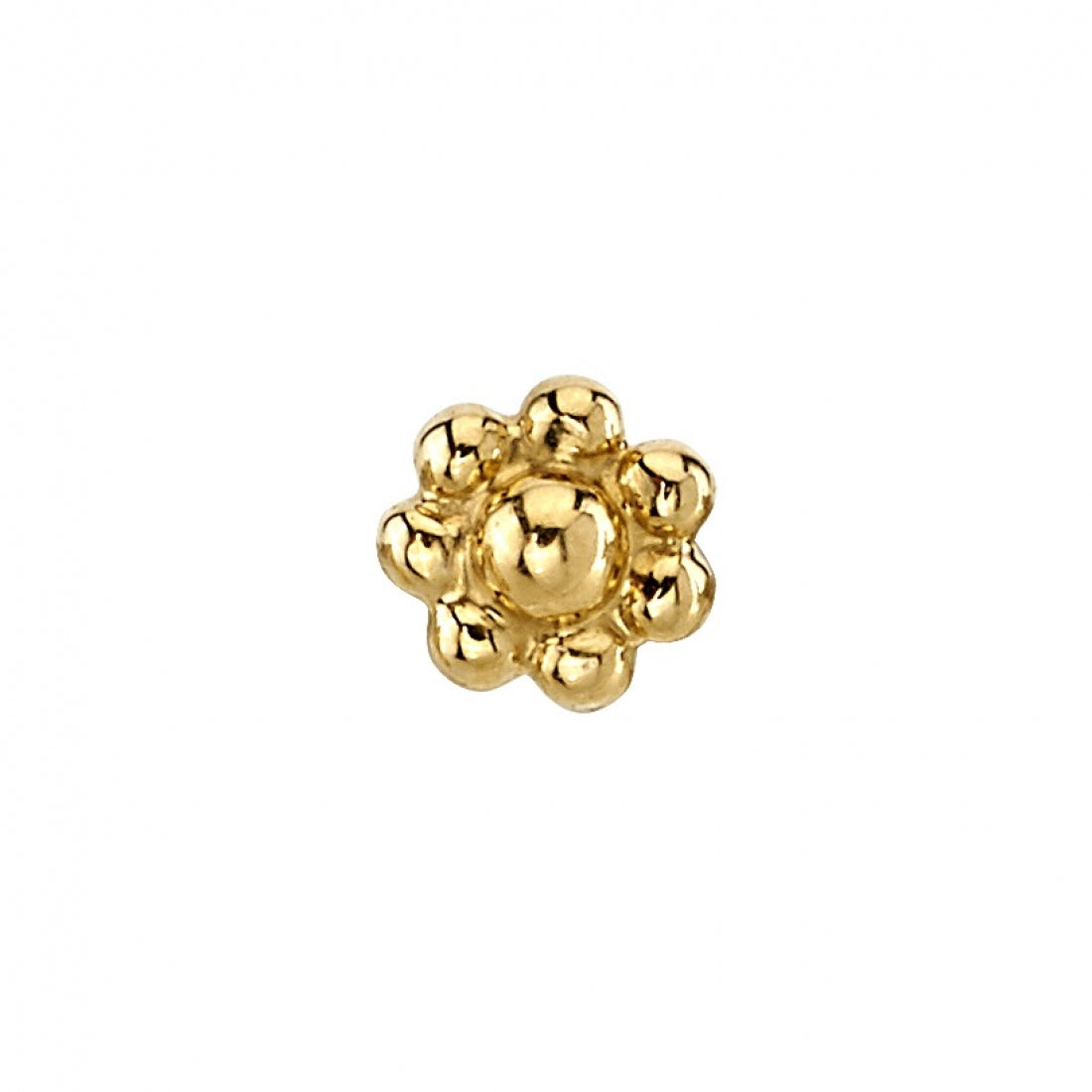 BVLA's "7 Bead Flower" in 14k Yellow gold