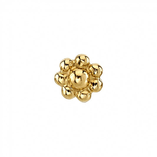 BVLA's "7 Bead Flower" in 14k Yellow gold