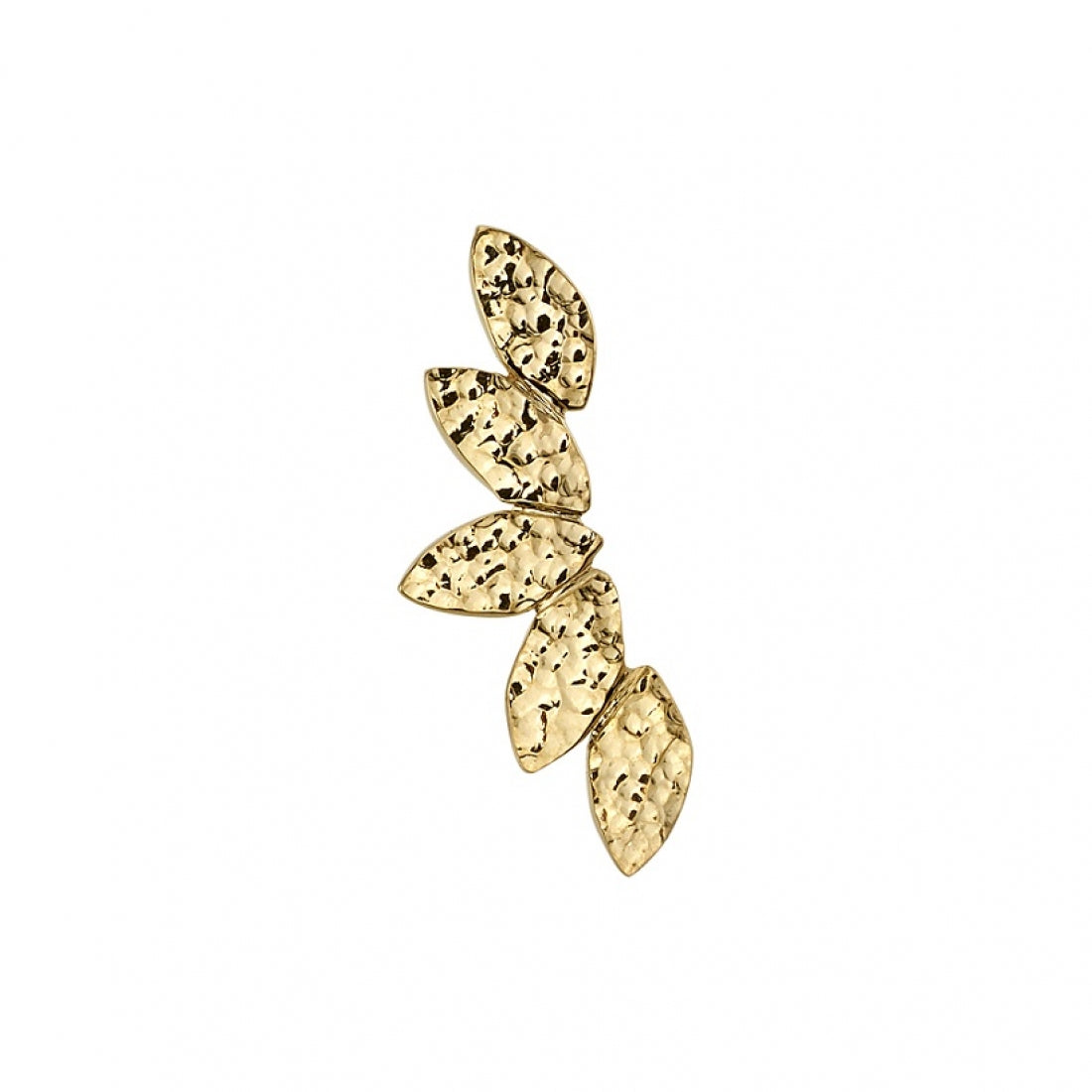 BVLA's "Hammered Serenity" shown in 14k Yellow gold