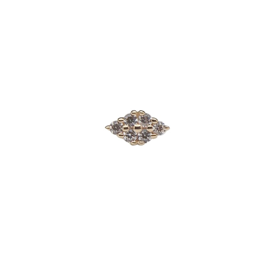 BVLA's "Oasis 6" in 14k Yellow Gold gold with 6 CZ