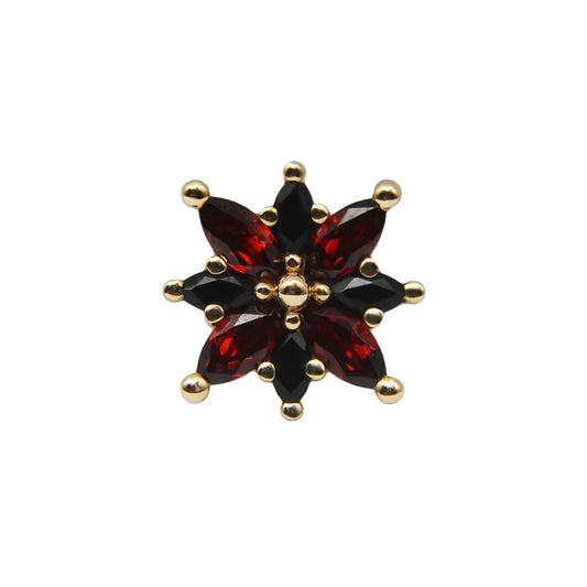 BVLA Polaris with Garnet & Onyx Threaded End