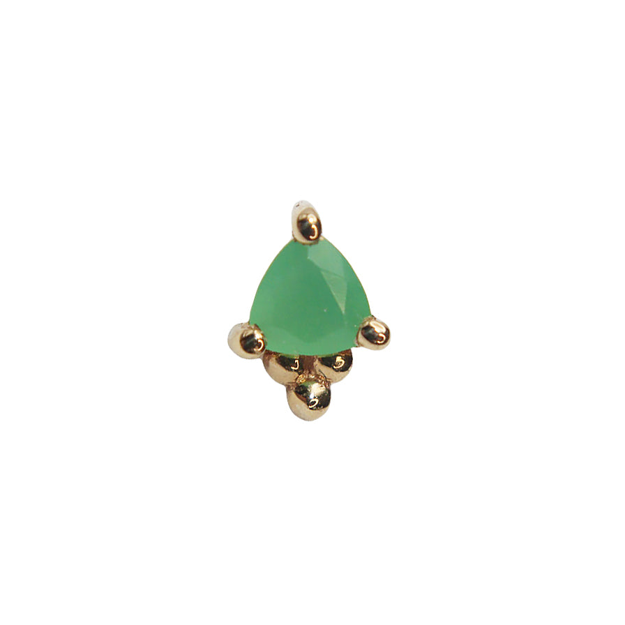 BVLA's "Timka" in 14k Yellow gold with Chrysoprase