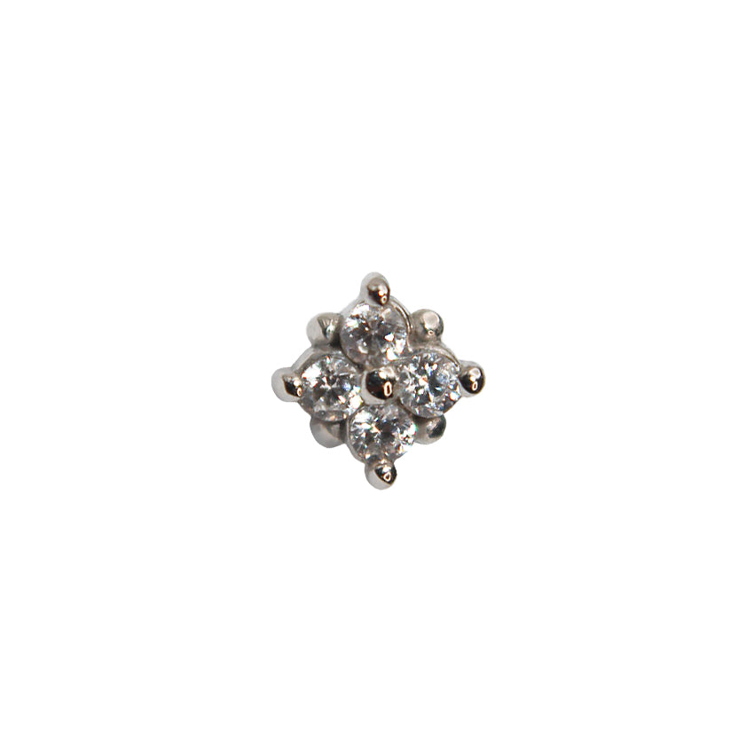 
                  
                    BVLA's "Reema" in 14k White gold with 4 CZ
                  
                