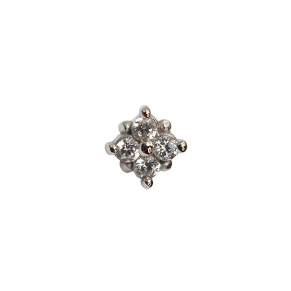 BVLA's "Reema" in 14k White gold with 4 CZ