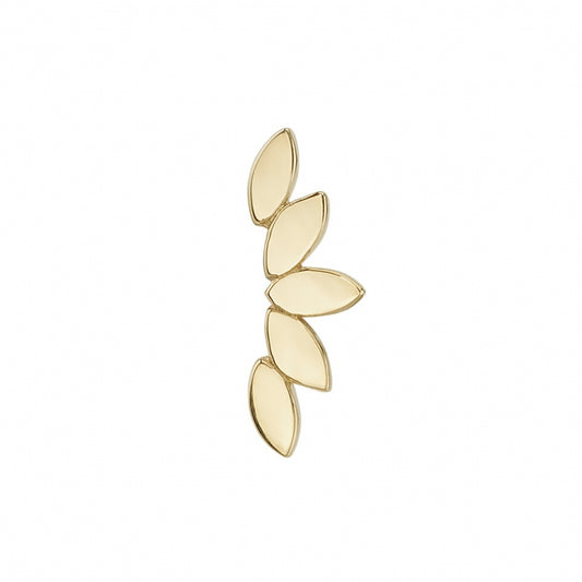BVLA's "Flat Serenity" shown in 14k Yellow gold
